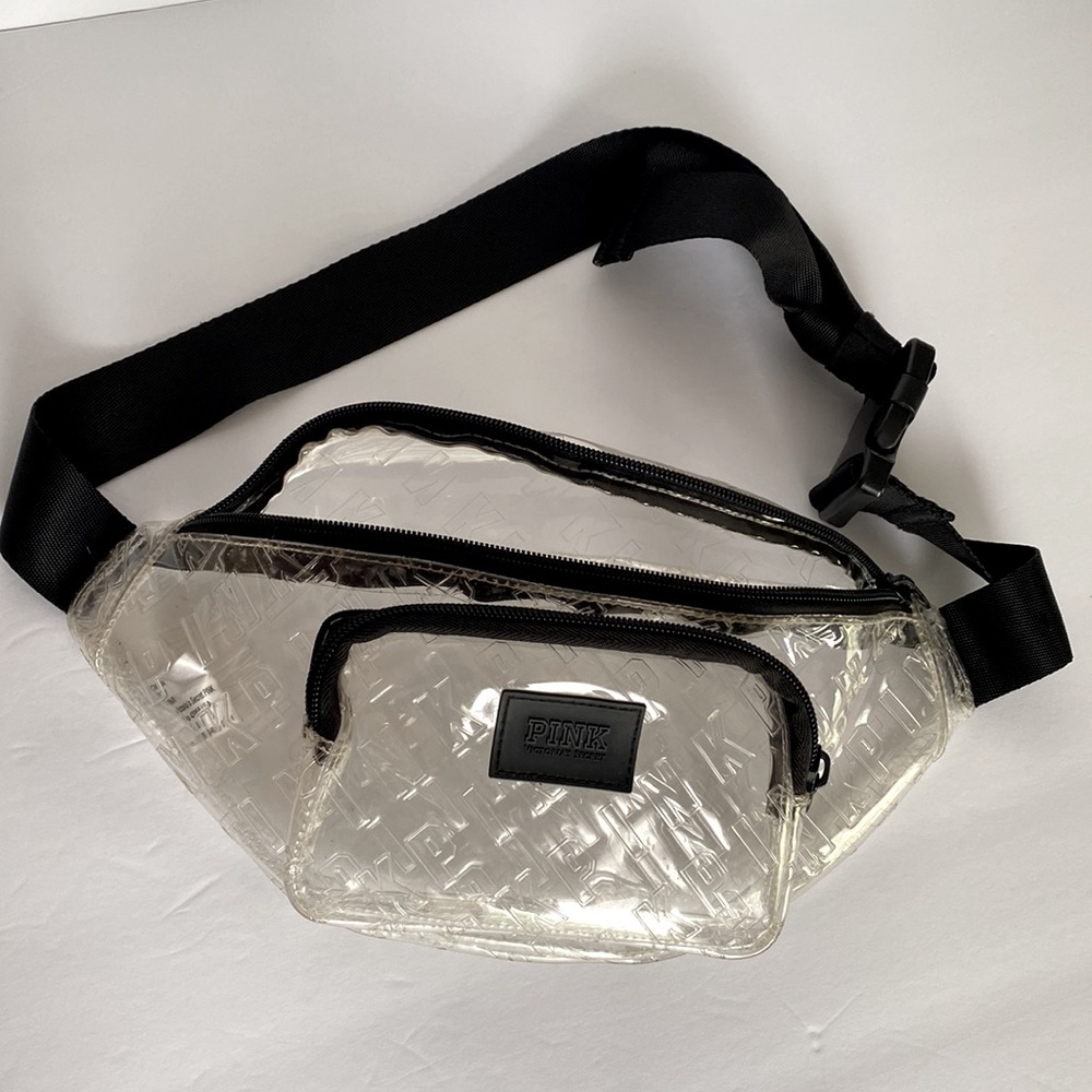 PINK Victoria’s Secret iridescent‎ clear belt bag fanny pack